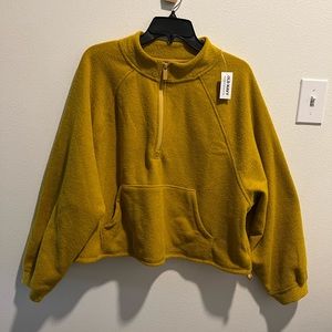Cropped Mustard yellow hoodie